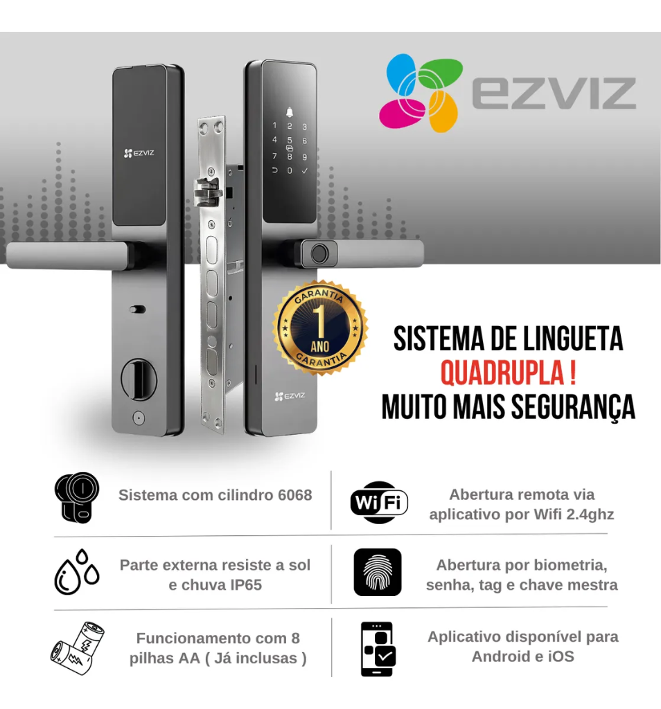 Ezviz DL05: A Fechadura Quase Invisível
