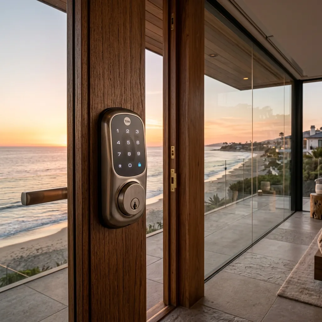 Fechadura Digital em Casa de Luxo no Litoral