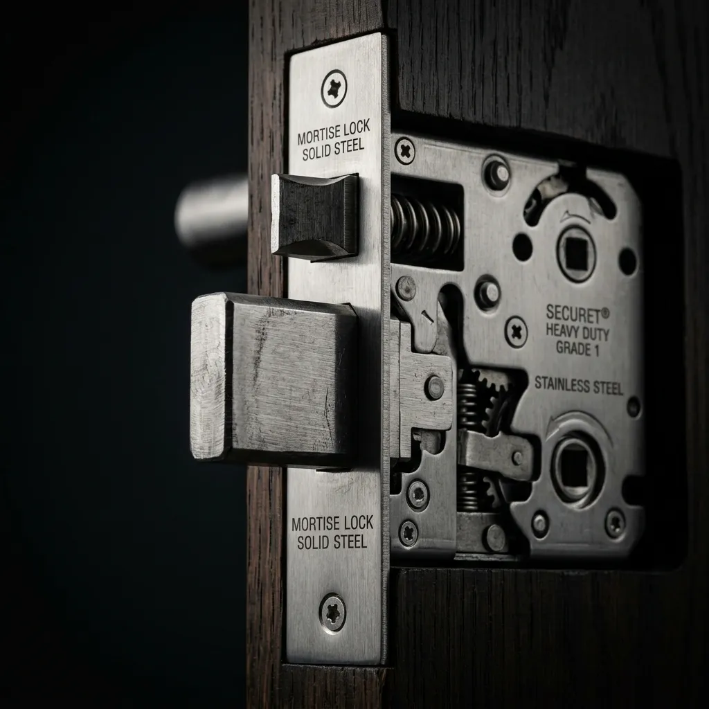 Mecanismo Mortise de Aço Inox Premium
