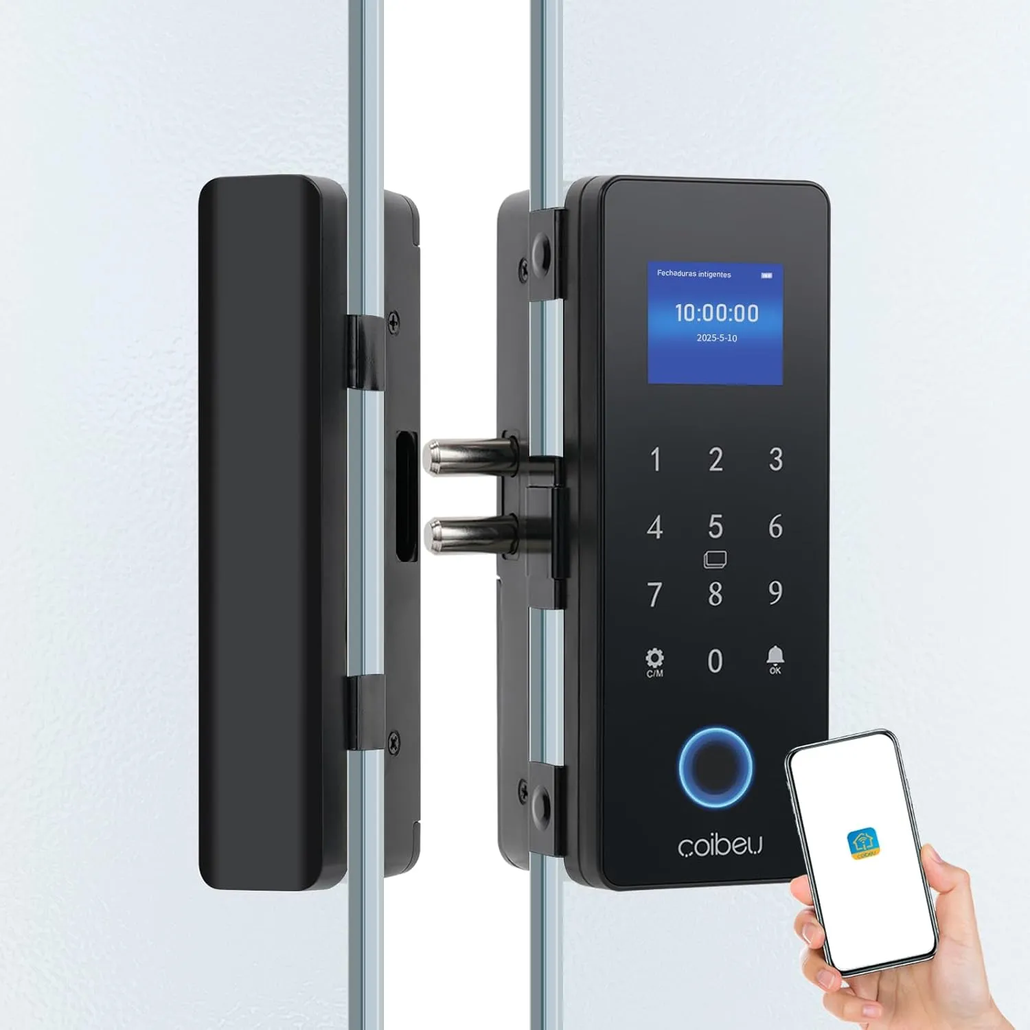 WKZW-B6 Tuya WiFi para porta de vidro